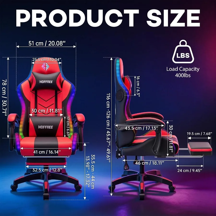 RGB Gaming Chair with Speakers - огляд і ціна Speakers