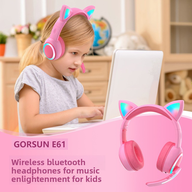 Bluetooth Headphones Cat Ear D - огляд і ціна Cat Ear Bluetooth Headset Led