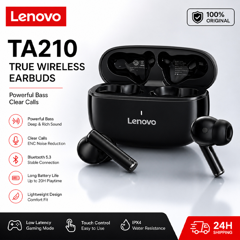 Lenovo TA210 Bluetooth Wireles - огляд і ціна Anc Wireless Over Ear Headphones