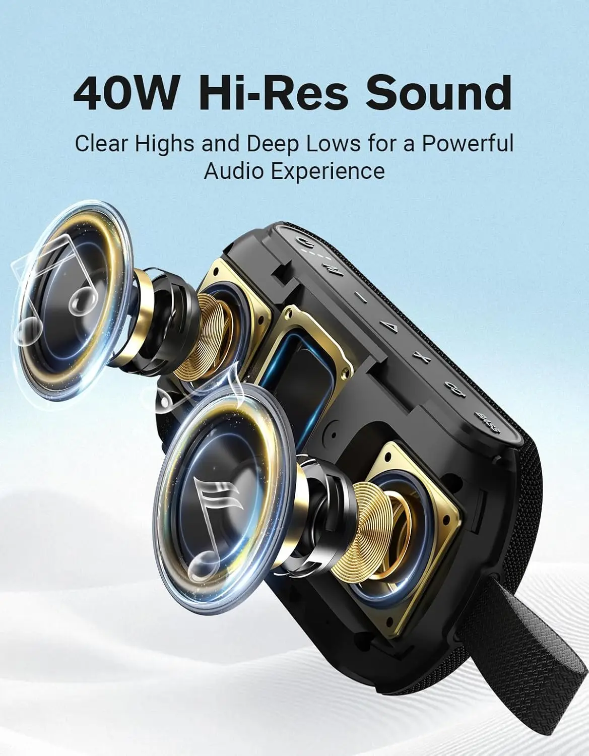 OHAYO 40W Wireless Portable Bl - огляд і ціна Portable Bluetooth Speaker Waterproof Ipx7